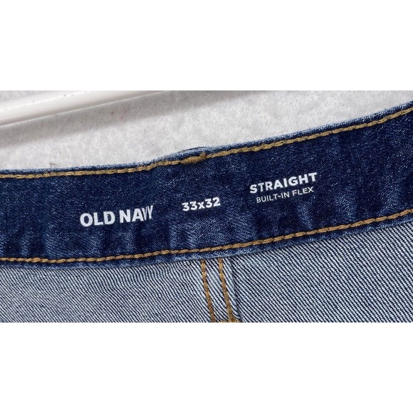 Old Navy Jeans Mens Size 32x32 Blue Denim Classic Straight Built In Flex Pants - Picture 8 of 10